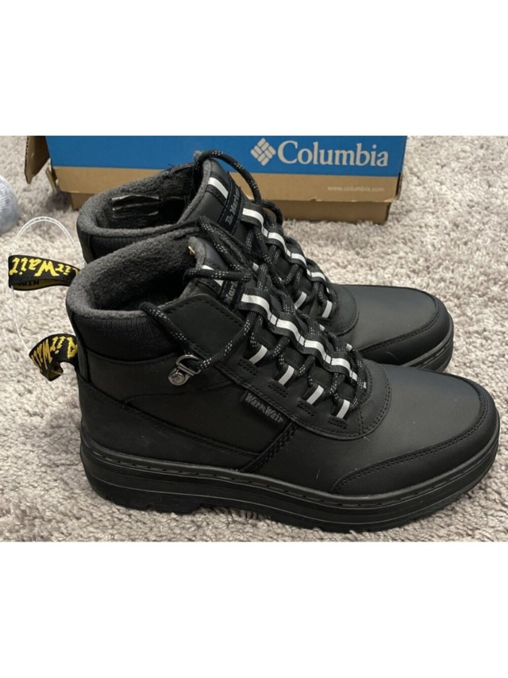 Size 8-NEW Womens Dr. Martens Bonny Tech Boots Black Men's size 7